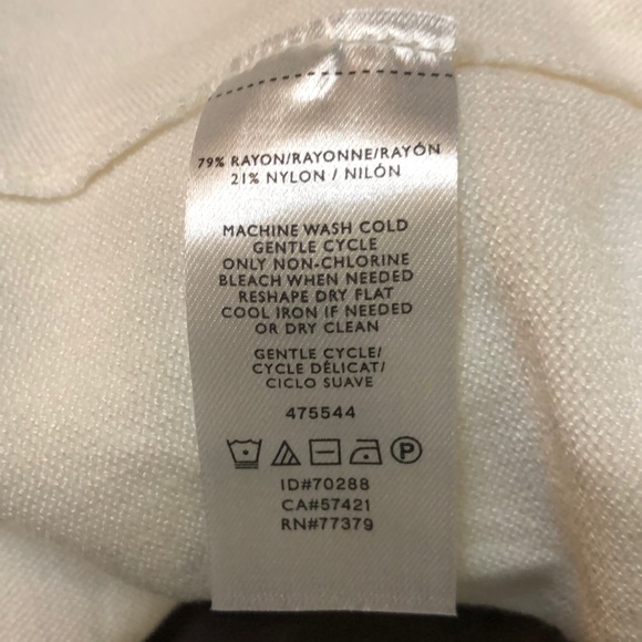 Ann Taylor Factory oversized white turtleneck Med - Picture 7 of 7